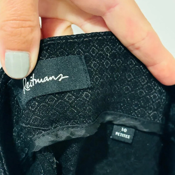 REITMANS – Black patterned straight-leg pants | Petite 10 • - Picture 4 of 9